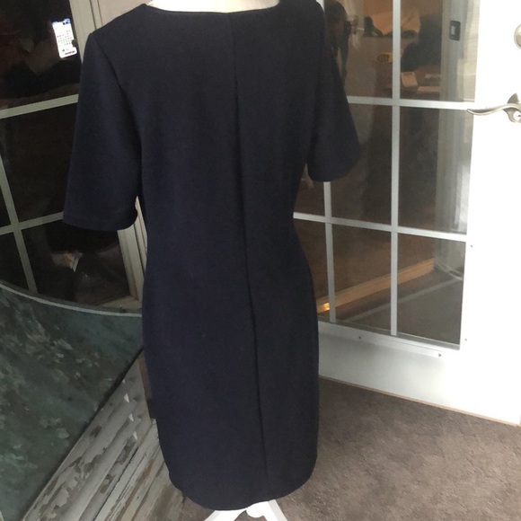 Mario Serrani Navy Fitted Dress - Picture 6 of 9